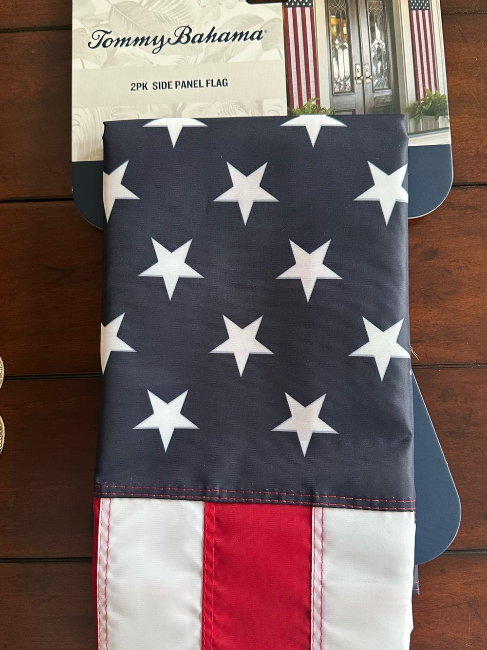 NWT Tommy Bahama American Flag Side Panels - 84”x18” front door 4th of July